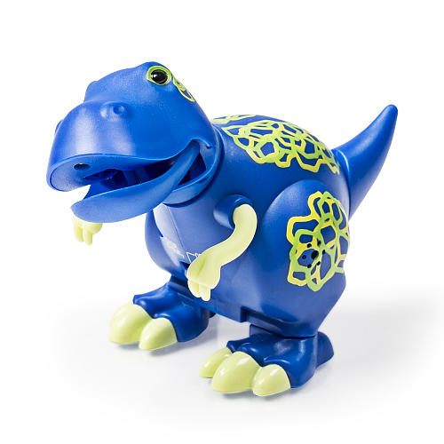 Динозавр Troy, синий с желтыми когтями  